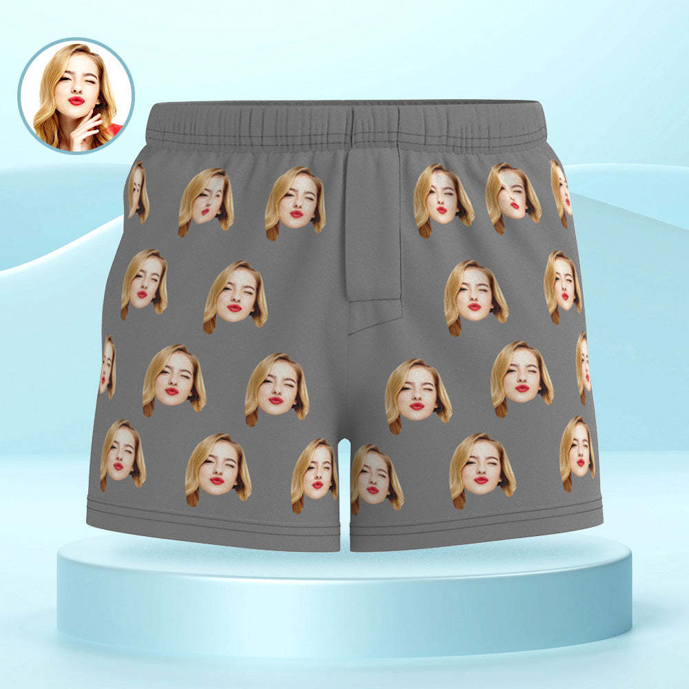 Custom Girlfriend Face Multicolor Boxer Shorts Personalized Photo Underwear Gift for Him - MyFaceBoxerUK