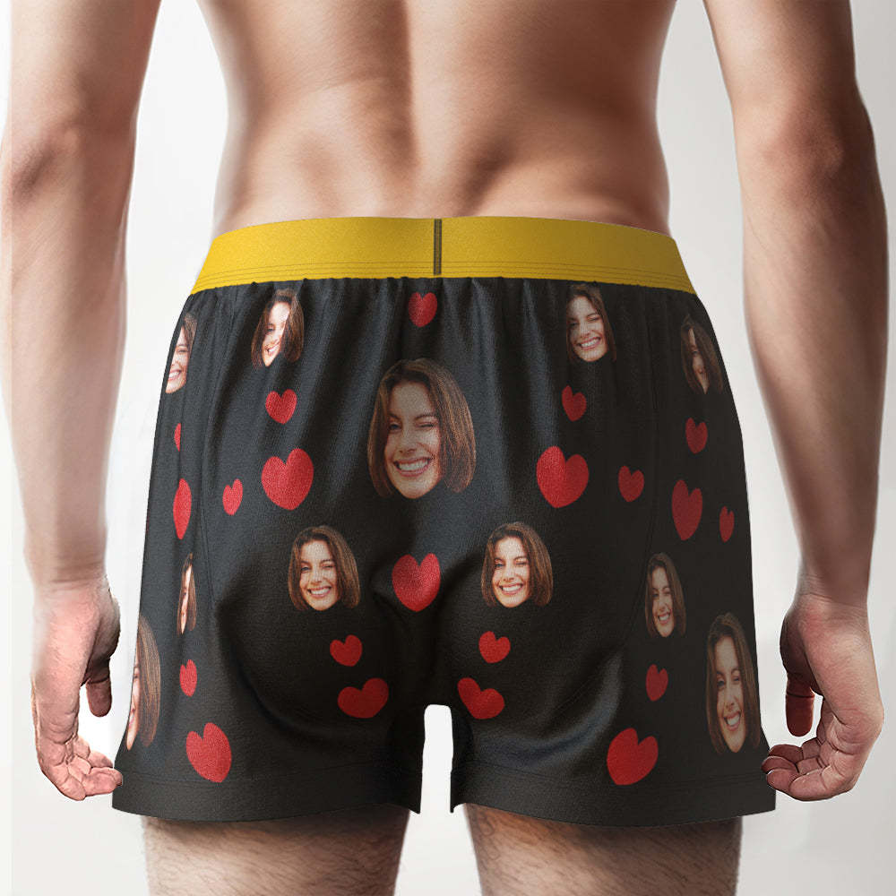Custom Face Boxer Shorts I LICKED IT Personalized Waistband Casual Underwear for Him - MyFaceBoxerUK
