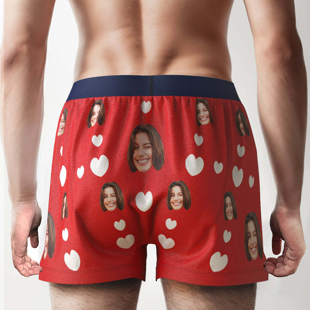 Custom Face Boxer Shorts I LICKED IT Personalized Waistband Casual Underwear for Him - MyFaceBoxerUK