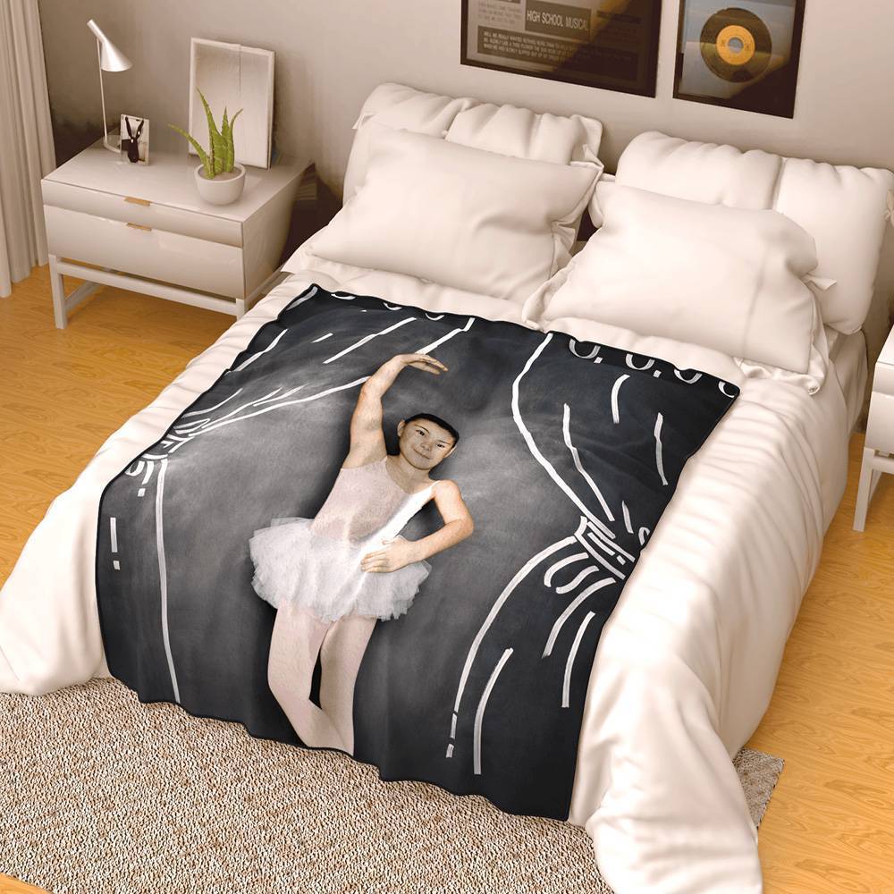 Personalised Photo Blanket Fleece - Famliy - MyFaceBoxerUK