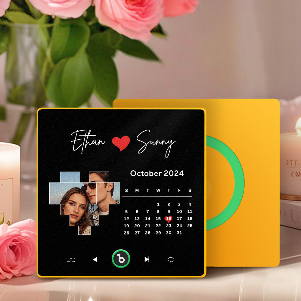 New 4.0 Upgrade Custom Music Fridge Magnet Anniversary Gifts Colorful Frame Album Fridge Magnet Can Play Songs	 - MyFaceBoxerUK