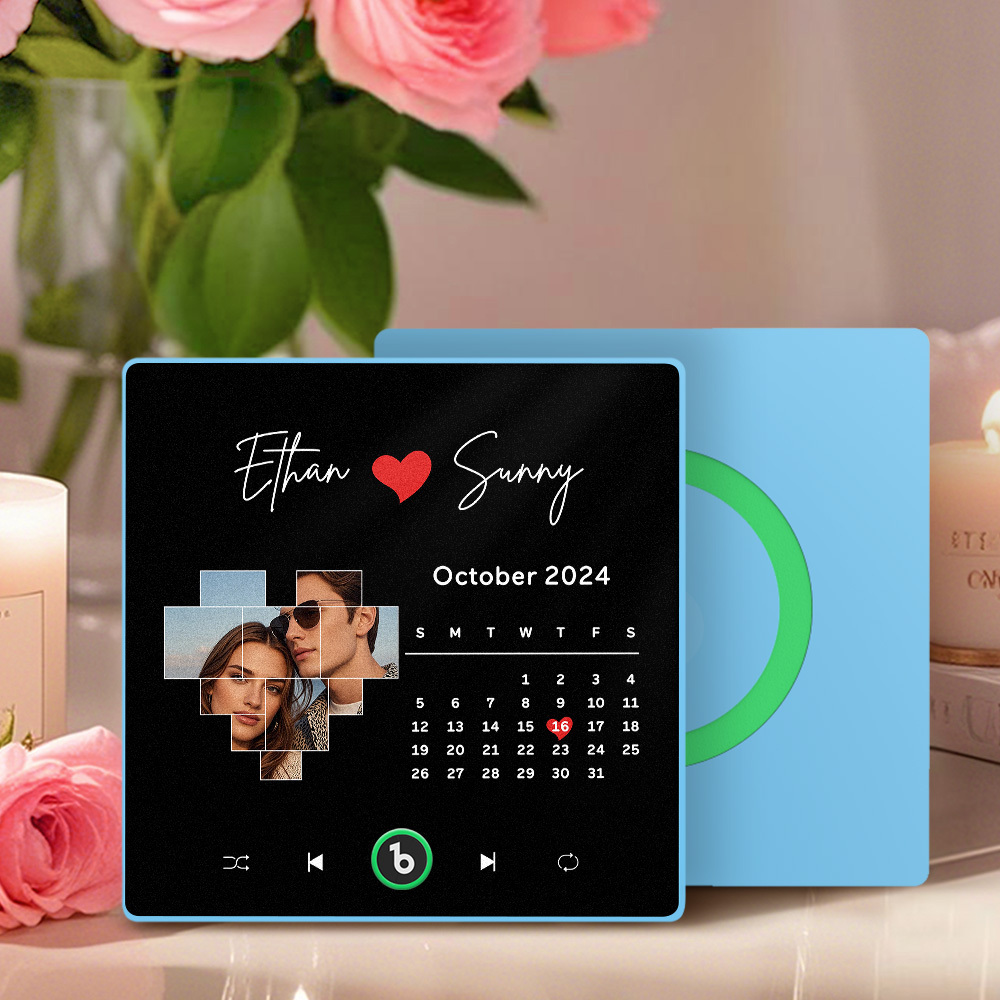 New 4.0 Upgrade Custom Music Fridge Magnet Anniversary Gifts Colorful Frame Album Fridge Magnet Can Play Songs	 - MyFaceBoxerUK