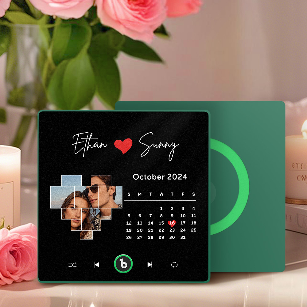 New 4.0 Upgrade Custom Music Fridge Magnet Anniversary Gifts Colorful Frame Album Fridge Magnet Can Play Songs	 - MyFaceBoxerUK
