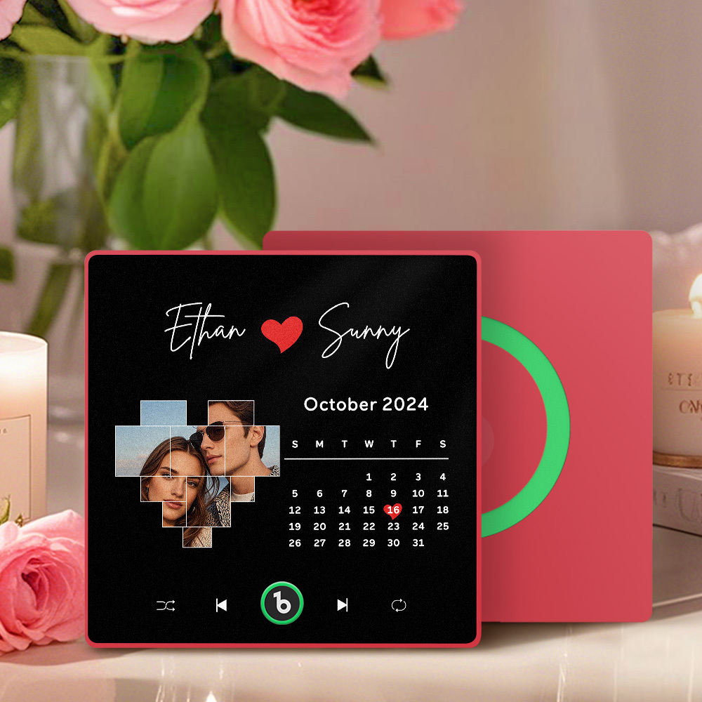 New 4.0 Upgrade Custom Music Fridge Magnet Anniversary Gifts Colorful Frame Album Fridge Magnet Can Play Songs	 - MyFaceBoxerUK