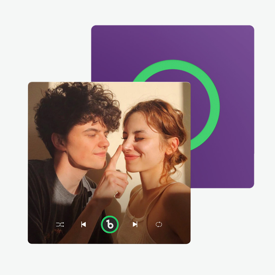 Custom Music Fridge Magnet Colorful Frame Album Fridge Magnet Can Play Songs Gift for Couple	 - MyFaceBoxerUK