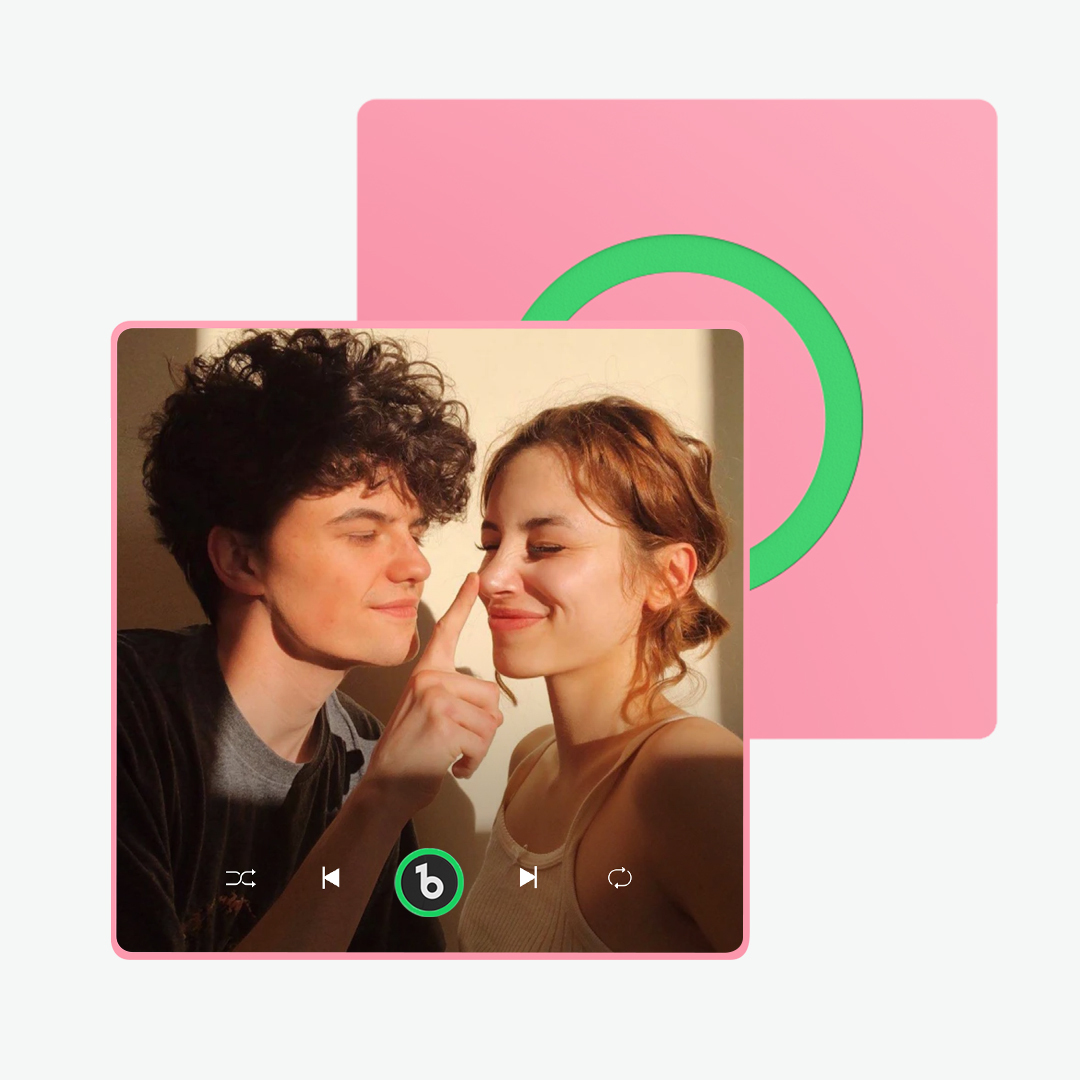 Custom Music Fridge Magnet Colorful Frame Album Fridge Magnet Can Play Songs Gift for Couple	 - MyFaceBoxerUK