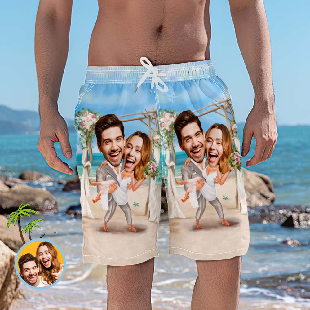 Beach swim trunks deals