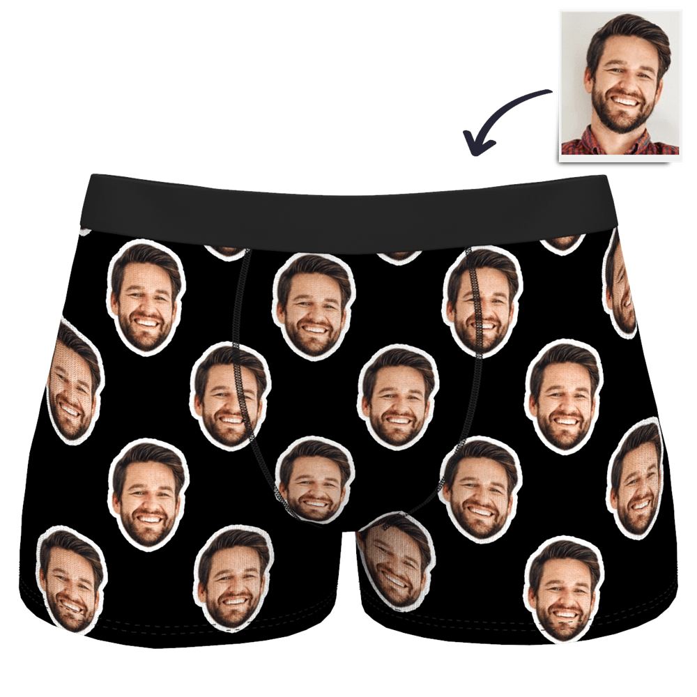 Men's Customized Colorful Face Boxer Shorts - MyFaceBoxerUK