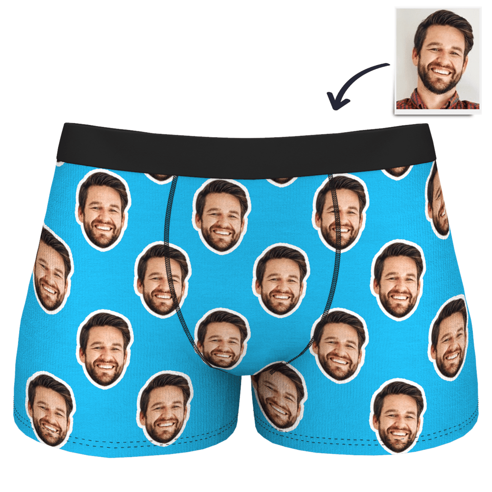 Men's Customized Colorful Face Boxer Shorts - MyFaceBoxerUK