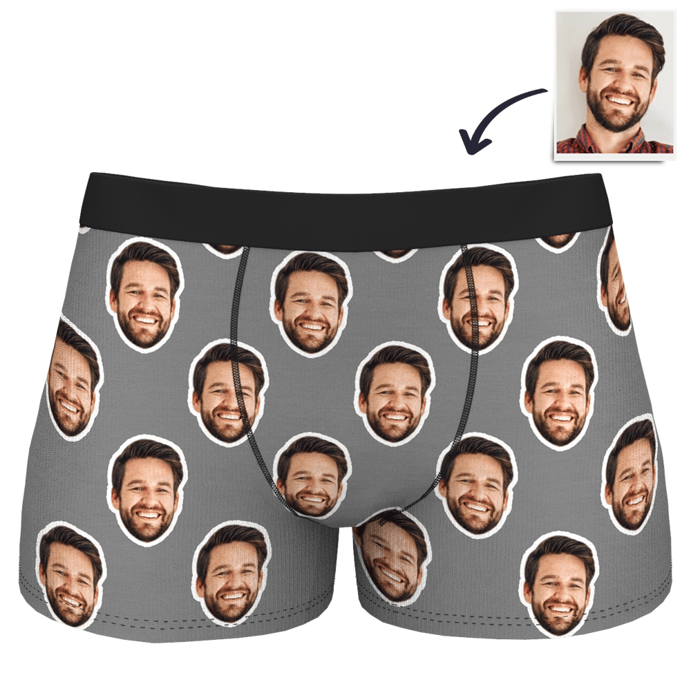 Men's Customized Colorful Face Boxer Shorts - MyFaceBoxerUK