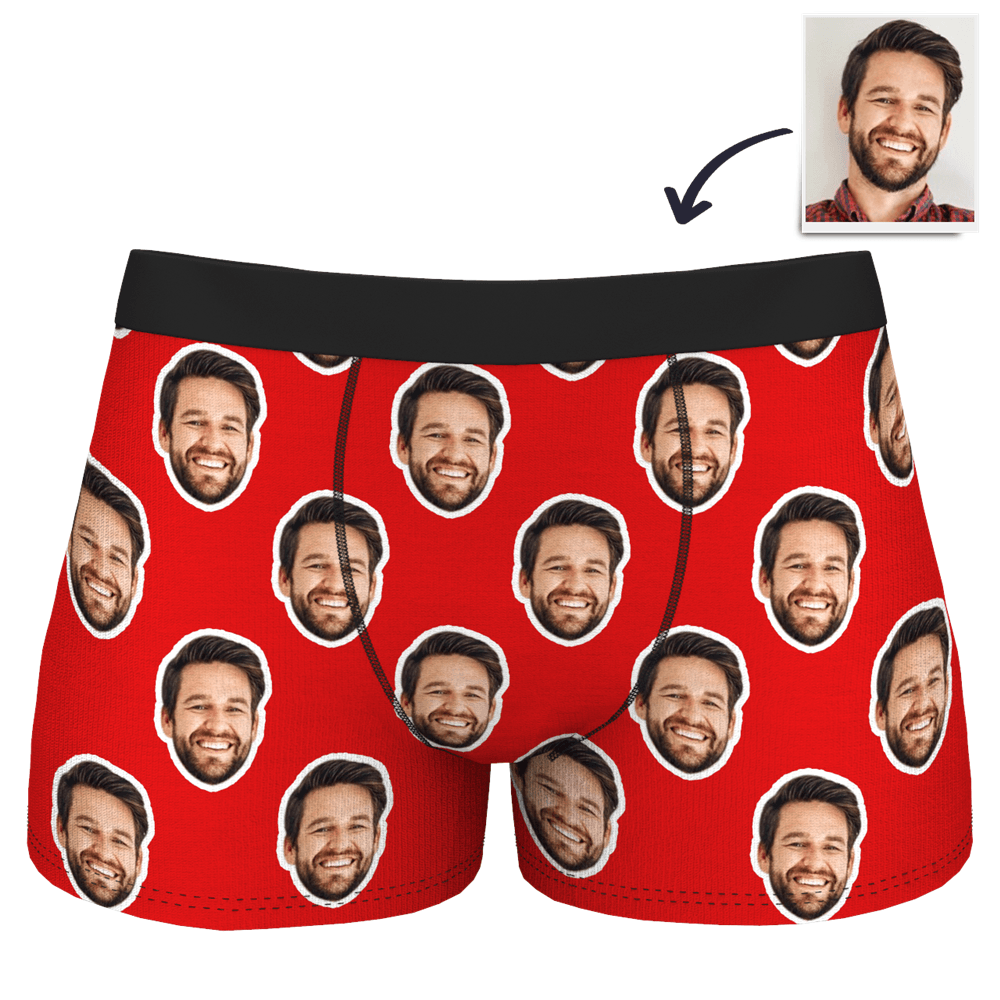Men's Customized Colorful Face Boxer Shorts - MyFaceBoxerUK