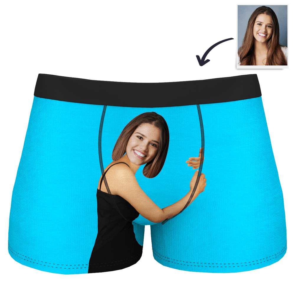Custom Face On Body Boxer Shorts 3D Online Preview - Tan Skin - MyFaceBoxerUK