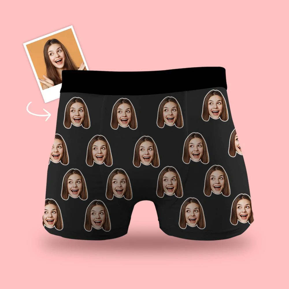 Men's Customized Colorful Face Boxer Shorts - MyFaceBoxerUK