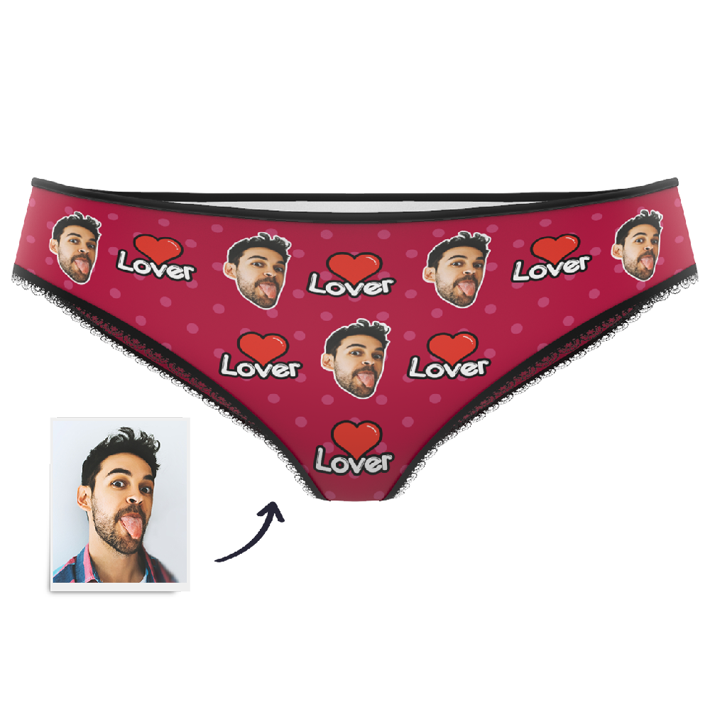 Custom Face Colorful Women's Panties-Lover	 - MyFaceBoxerUK