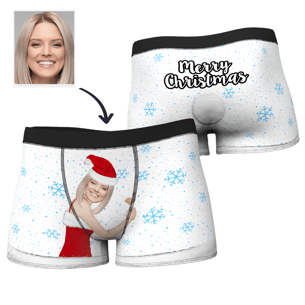 Christmas Gifts Men's Christmas Face on Body Boxer - MyFaceBoxerUK