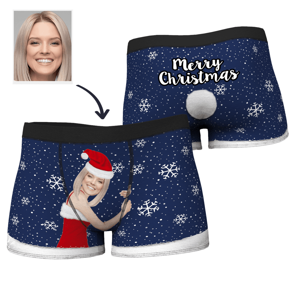 Christmas Gifts Men's Christmas Face on Body Boxer - MyFaceBoxerUK