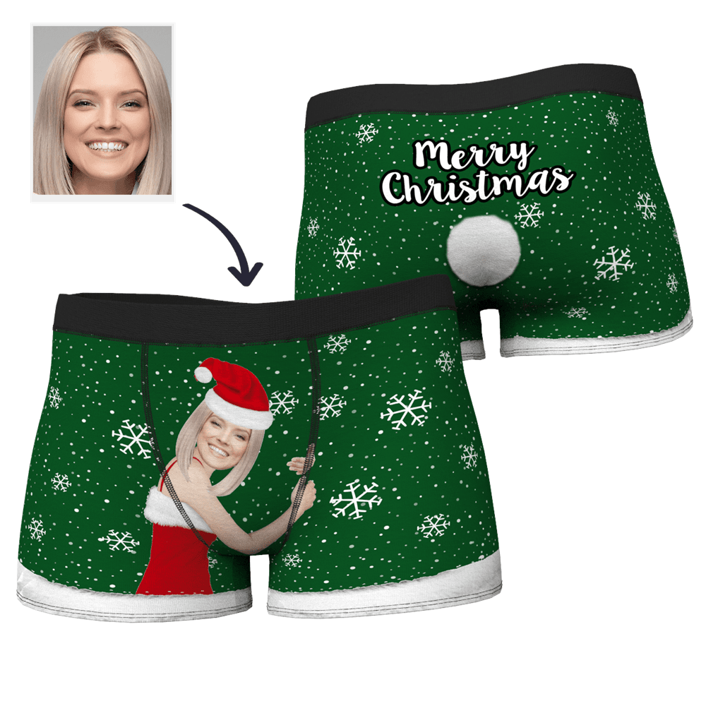 Christmas Gifts Men's Christmas Face on Body Boxer - MyFaceBoxerUK