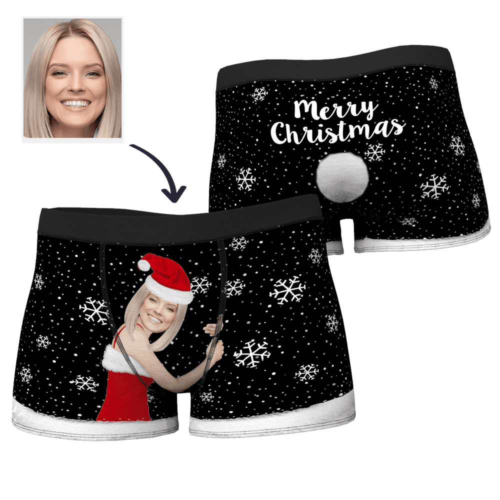 Christmas Gifts Men's Christmas Face on Body Boxer - MyFaceBoxerUK