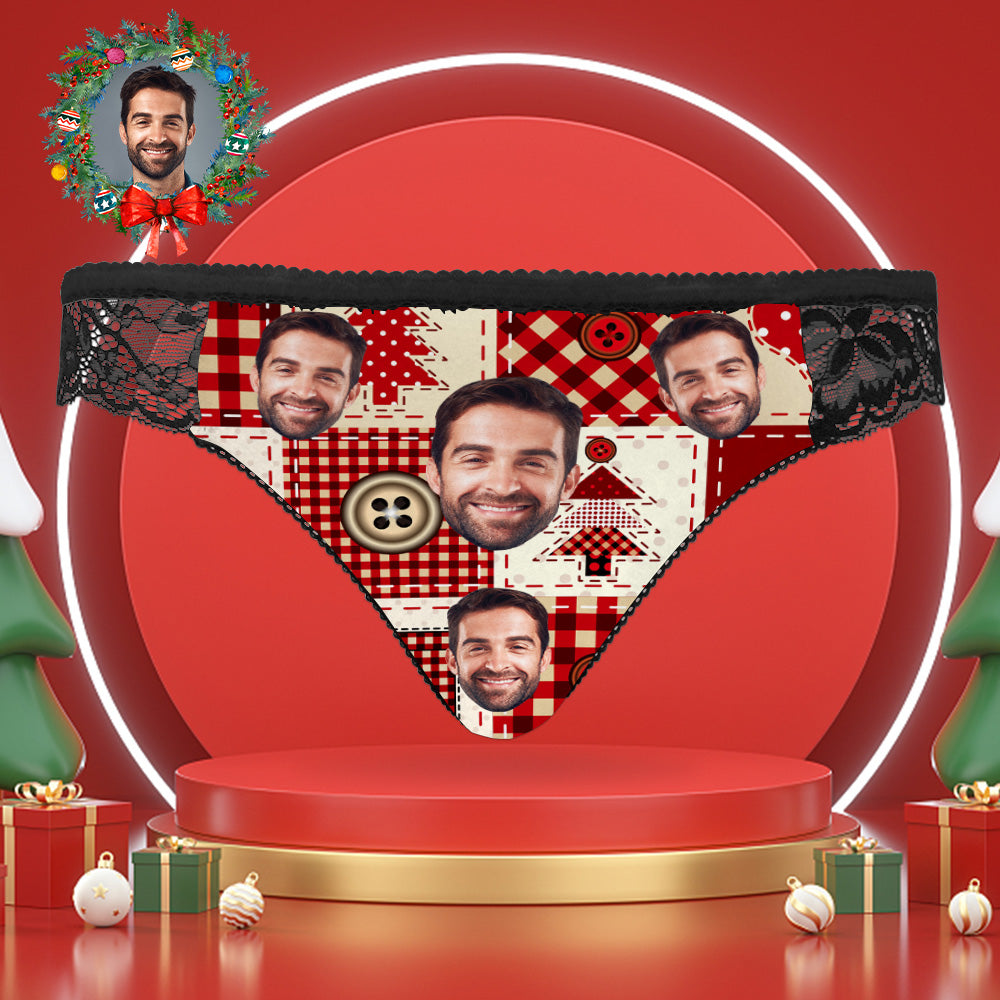 Custom Women Lace Panty Face Sexy Panties Christmas Gifts	 - MyFaceBoxerUK
