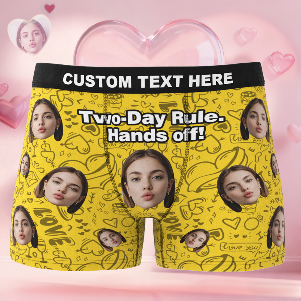Valentine's Gifts Custom Face Men's Underwear Personalized Boxer Briefs Gifts for Him Multi Designs - MyfaceboxerUK