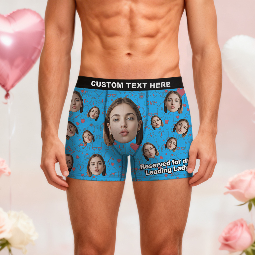 Valentine's Gifts Custom Face Men's Underwear Personalized Boxer Briefs Gifts for Him Multi Designs - MyfaceboxerUK