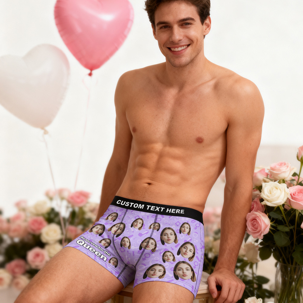 Valentine's Gifts Custom Face Men's Underwear Personalized Boxer Briefs Gifts for Him Multi Designs - MyfaceboxerUK