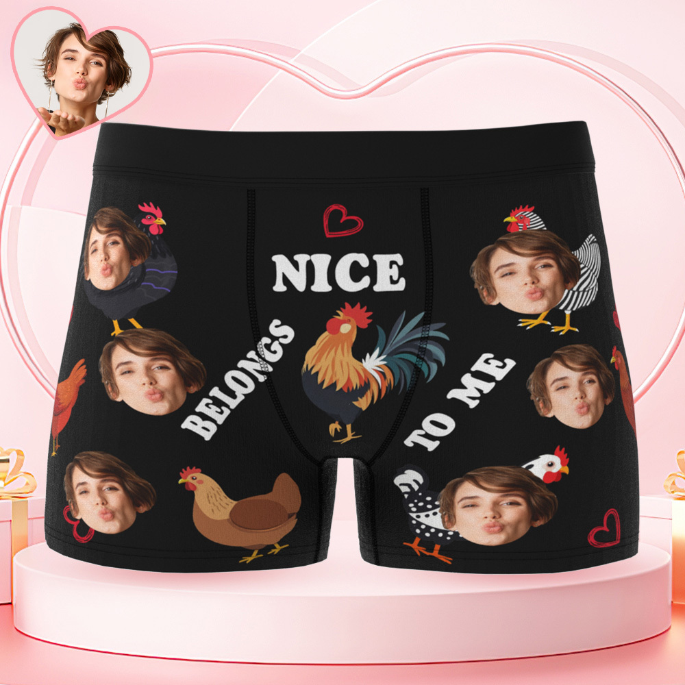 Custom Face Underwear Men's Boxer Brief Cock Novelty Gifts for Him - MyfaceboxerUK