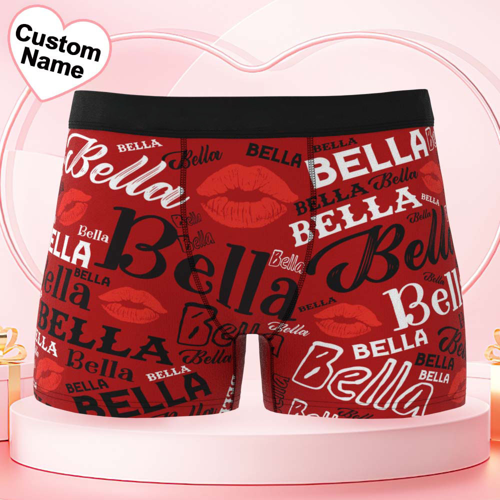 Custom Men's Underwear Personalized Name Men's Boxer Briefs - MyfaceboxerUK