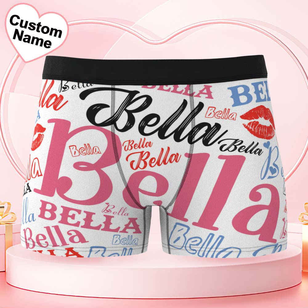 Personalized Men's Underwear Custom Name Men's Boxer Briefs - MyfaceboxerUK