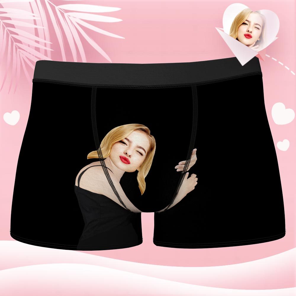 Custom Face On Body Boxer Shorts 3D Online Preview - Tan Skin - MyFaceBoxerUK