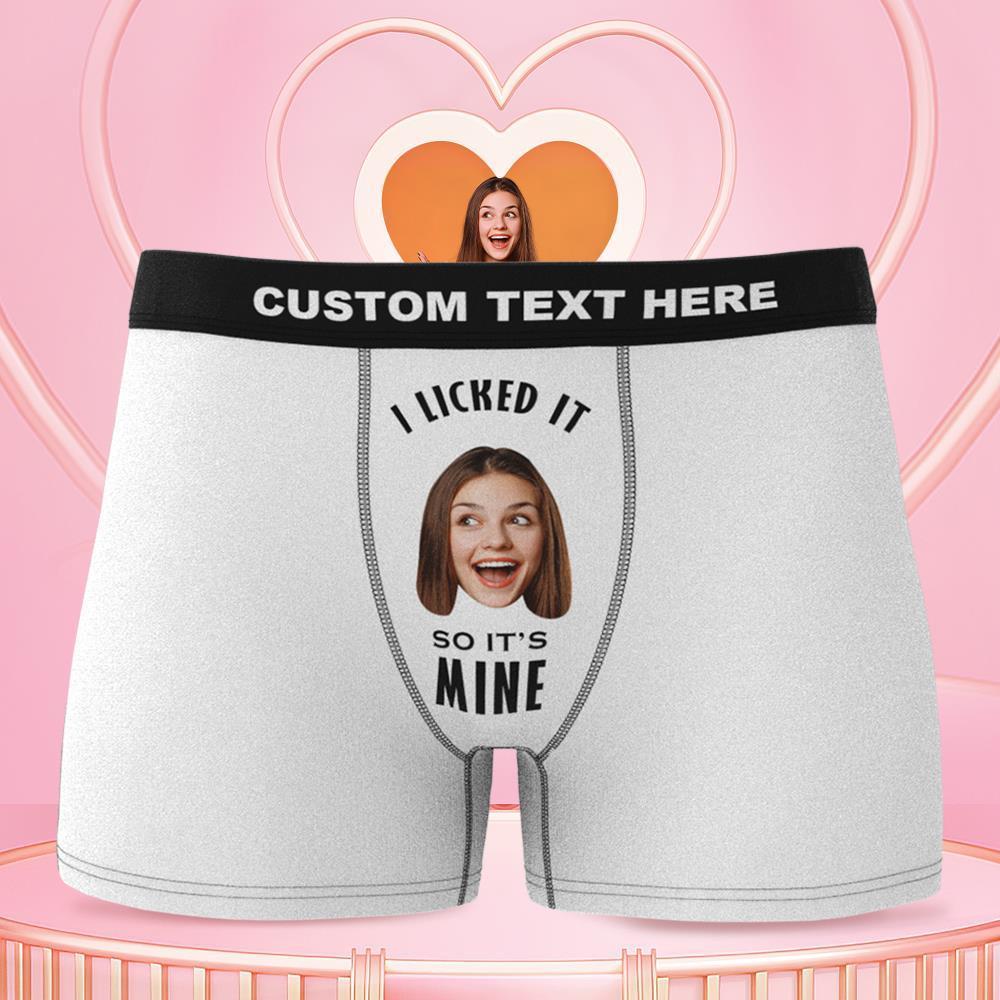 Custom Face Boxer Licked It So It's Mine 3D Online Preview - MyFaceBoxerUK