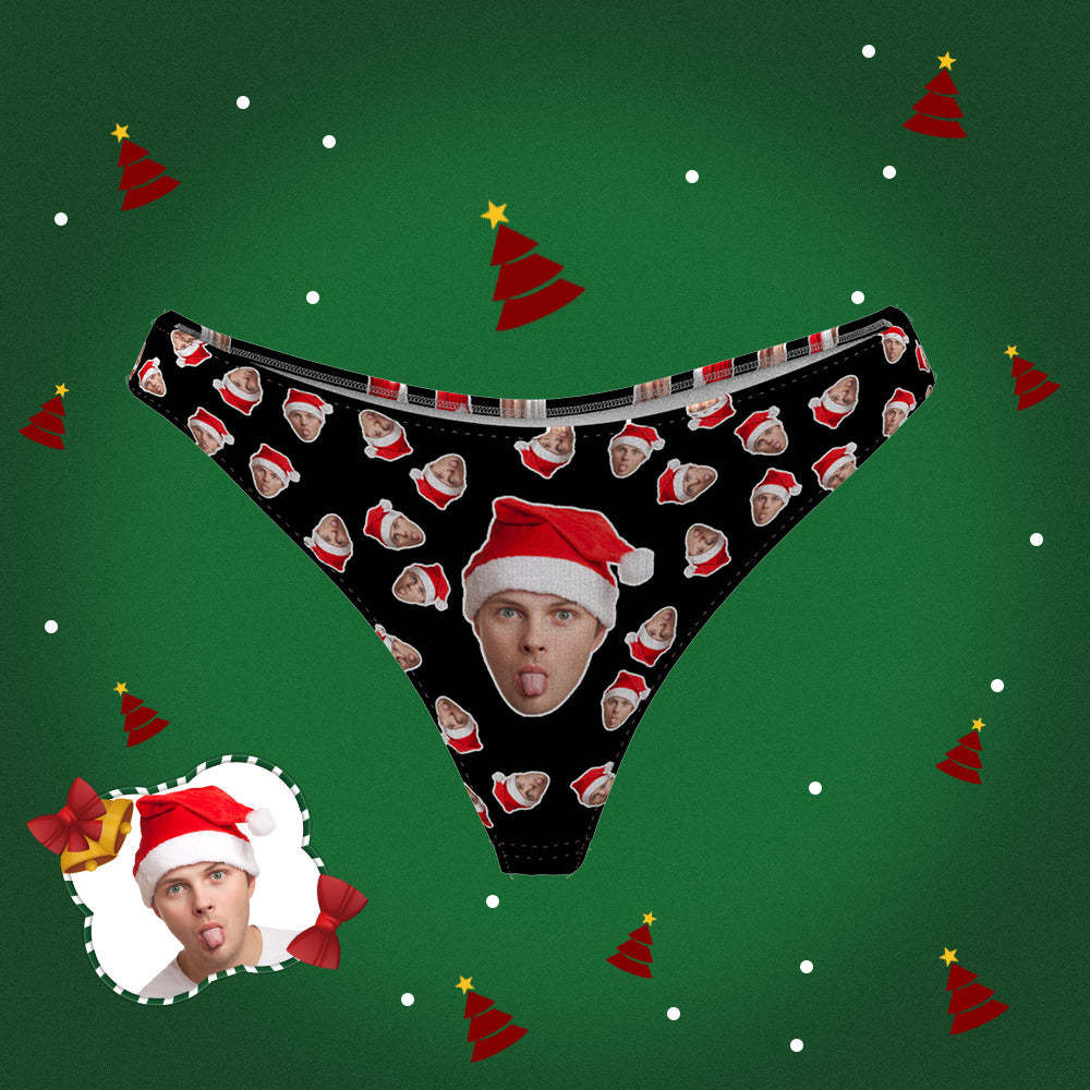 Custom Boyfriend Face Thong Panties Funny Valentine's Gift For Her - MyFaceBoxerUK