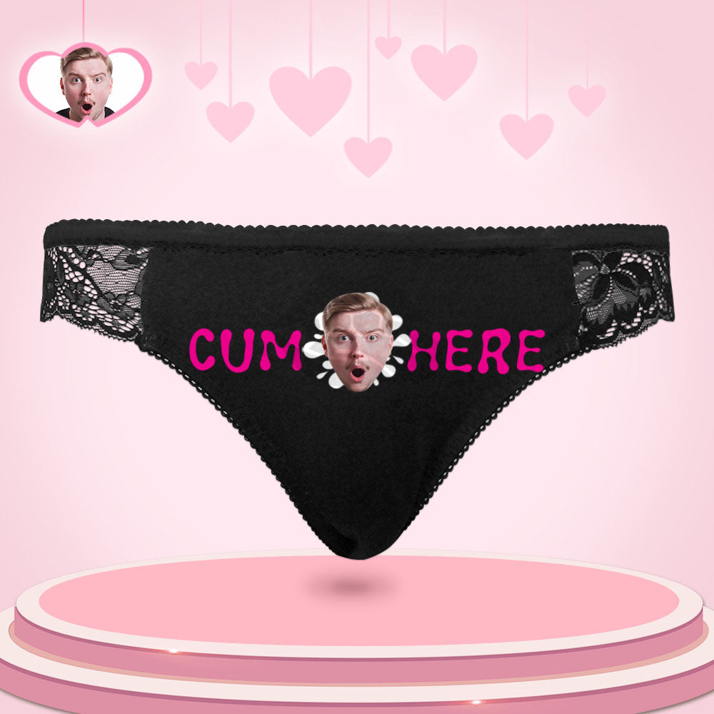 Custom Women Lace Panty Face Sexy Panties Women's Underwear - Cun Here