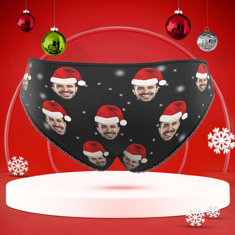 Custom Face Underwear Personalised Women High-Cut Briefs Panties Christmas Gift - Lips - MyFaceBoxerUK