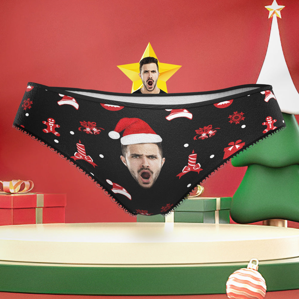 Custom Boyfriend Face Panties Funny Personalised Face Underwear Christmas Gift for Her	 - MyFaceBoxerUK