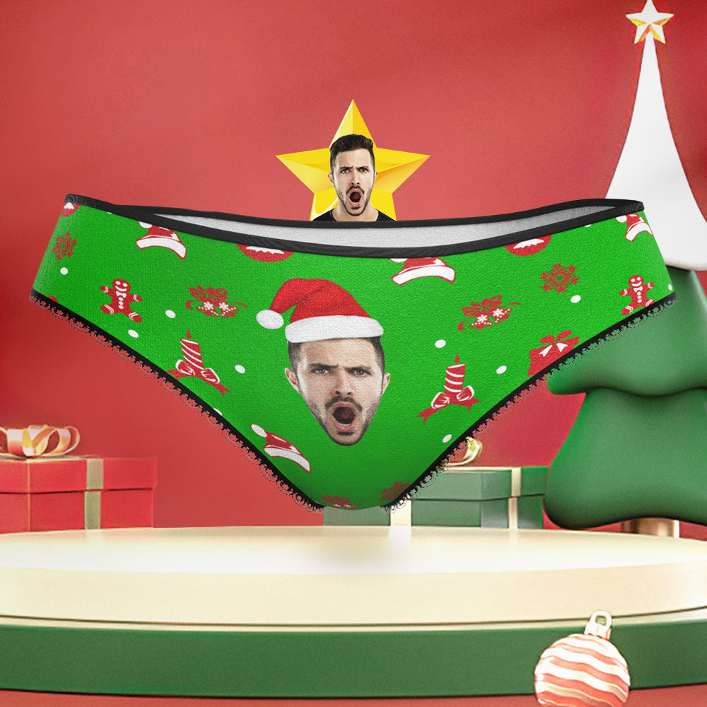 Custom Boyfriend Face Panties Funny Personalised Face Underwear Christmas Gift for Her	 - MyFaceBoxerUK