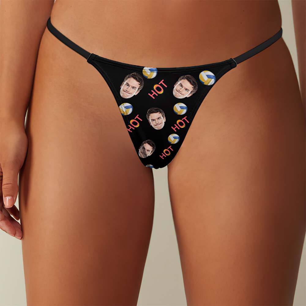 Custom Face Sexy Women's Tanga Thong Funny Patterns Thong	 - MyFaceBoxerUK