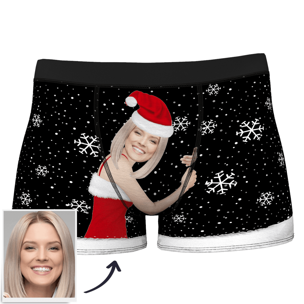 Christmas Gifts Men's Christmas Face on Body Boxer - MyFaceBoxerUK
