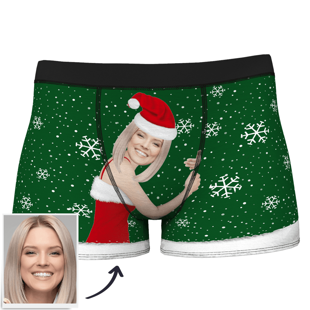 Christmas Gifts Men's Christmas Face on Body Boxer - MyFaceBoxerUK