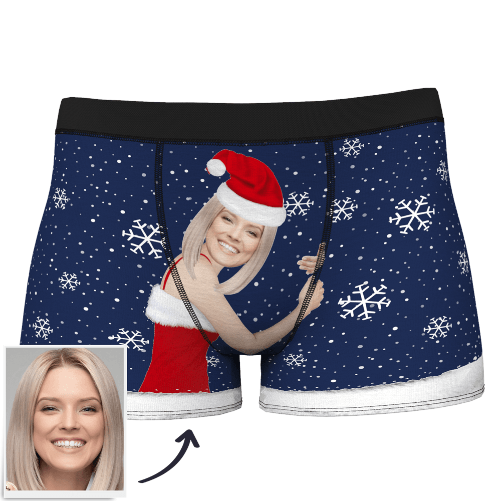 Christmas Gifts Men's Christmas Face on Body Boxer - MyFaceBoxerUK