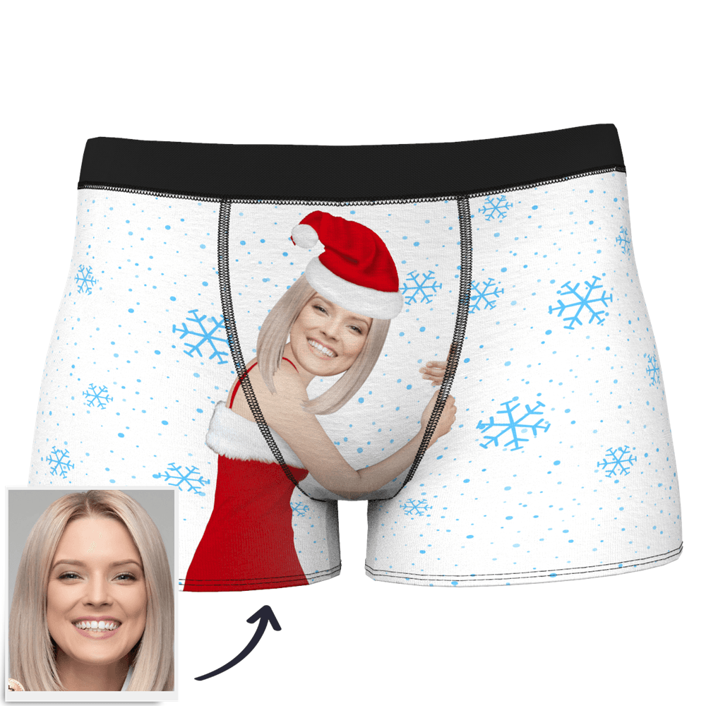 Christmas Gifts Men's Christmas Face on Body Boxer - MyFaceBoxerUK