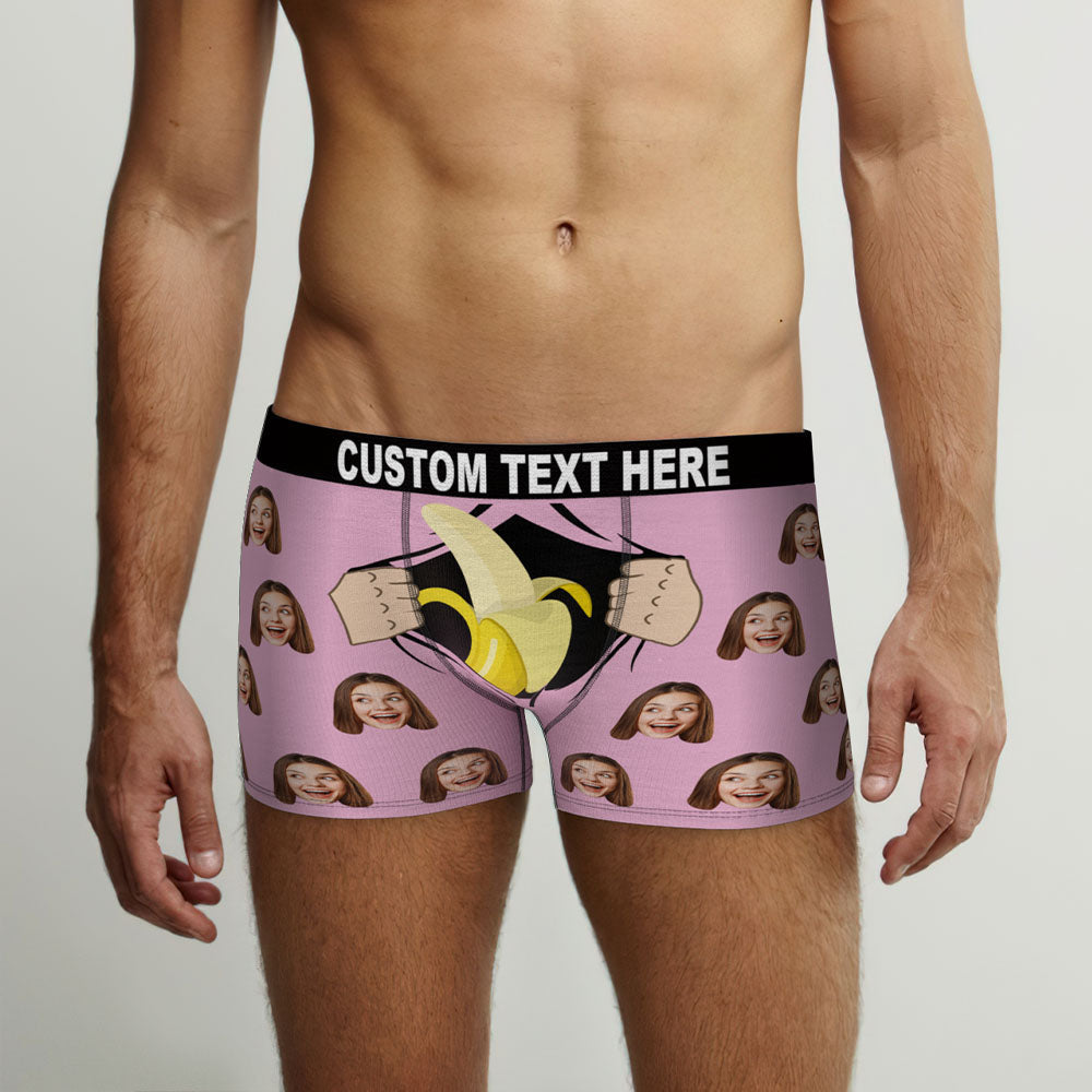 Custom Face Boxer Briefs Have a Taste Personalised Naughty Valentine's Day Gift for Him	 - MyFaceBoxerUK