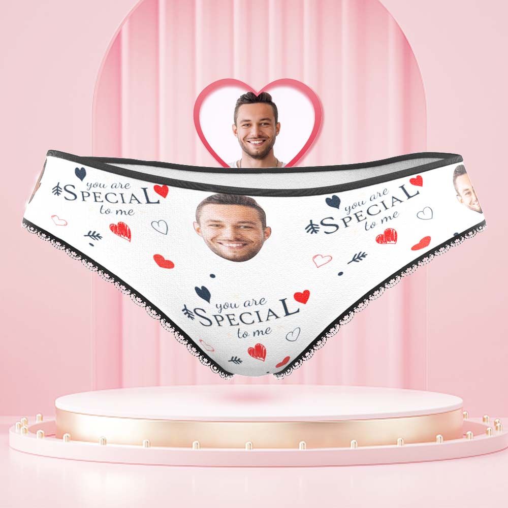 Custom Face Women's Panties You Are Special To Me Gift for Her