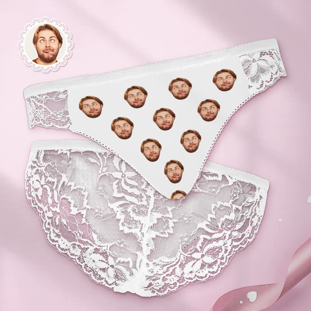 Custom Women Lace Panty Colorful Face Sexy Panties Sweet Gift	 - MyFaceBoxerUK