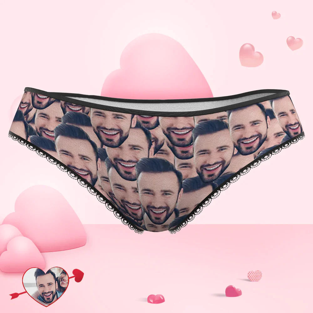 Custom Face Mash Womens Panties Christmas Gift for Her
