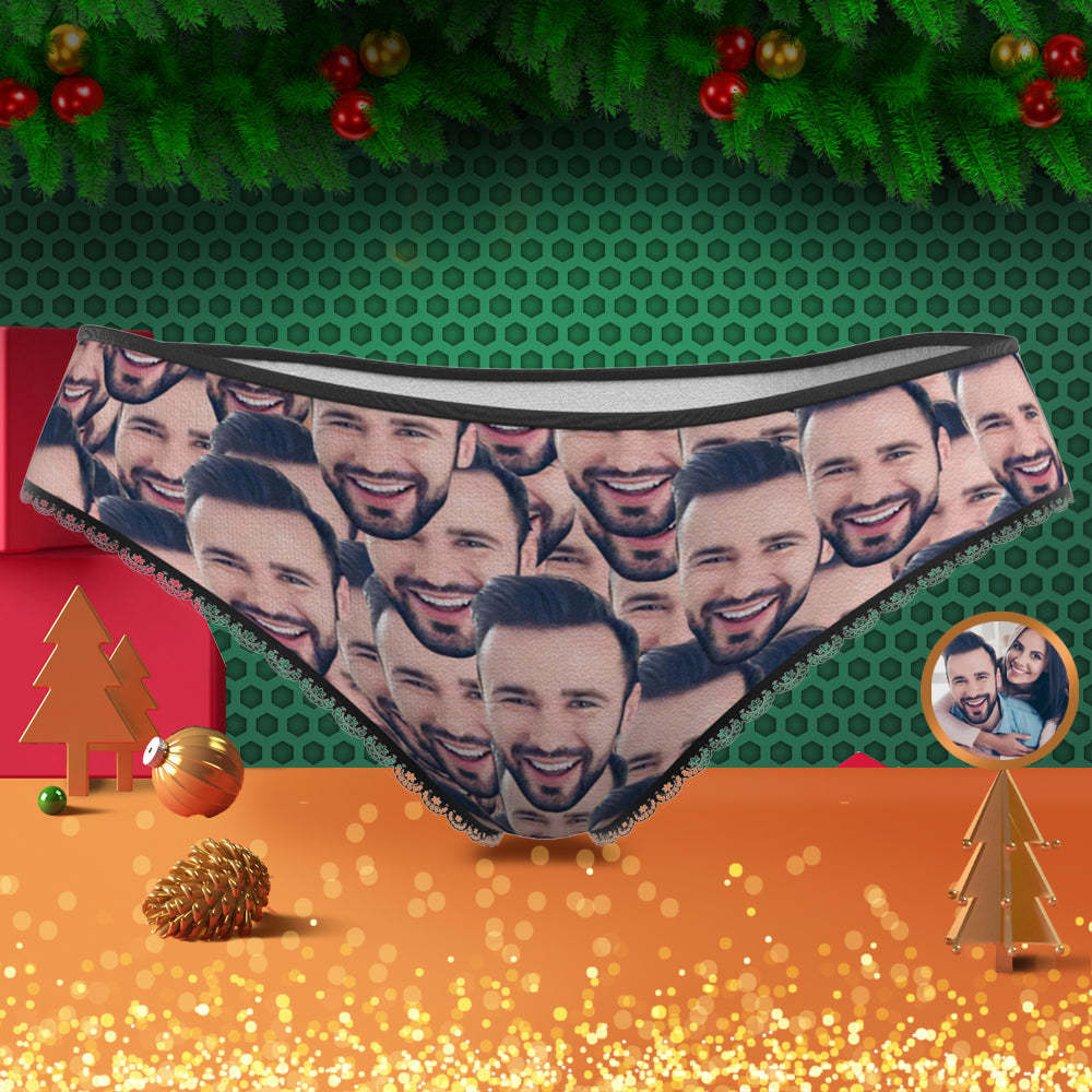 Custom Face Mash Womens Panties Christmas Gift for Her - MyFaceBoxerUK