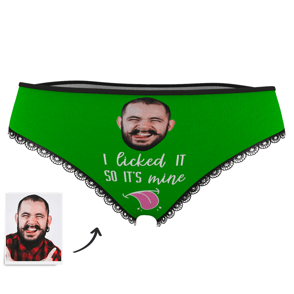 Women's Face On Panties I licked IT SO IT'S mine - MyFaceBoxerUK