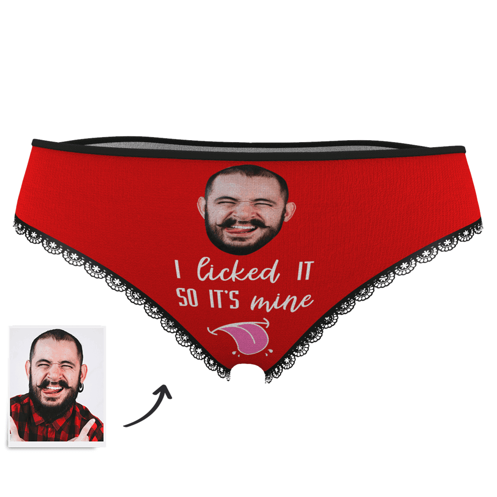 Women's Face On Panties I licked IT SO IT'S mine - MyFaceBoxerUK