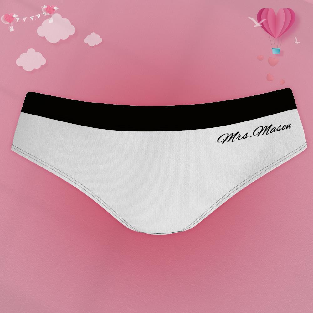 Custom Name Underwear,Personalised "Cum Dumpste" Panty Women's Gifts for Girlfriend - MyFaceBoxerUK