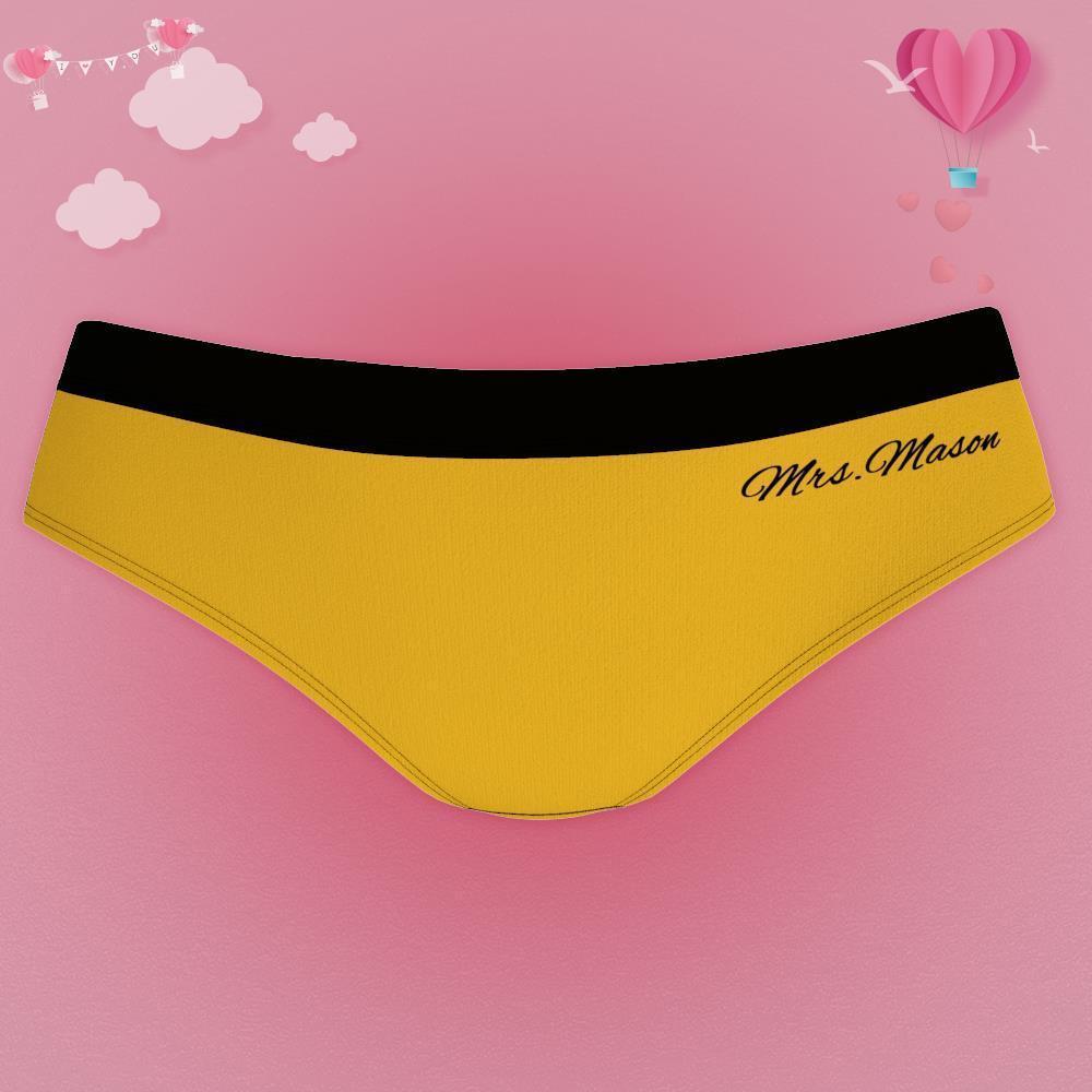 Custom Name Underwear,Personalised "Cum Dumpste" Panty Women's Gifts for Girlfriend - MyFaceBoxerUK